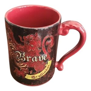 Universal Studios Harry Potter Gryffindor Brave Red Black Ceramic Mug Coffee Cup